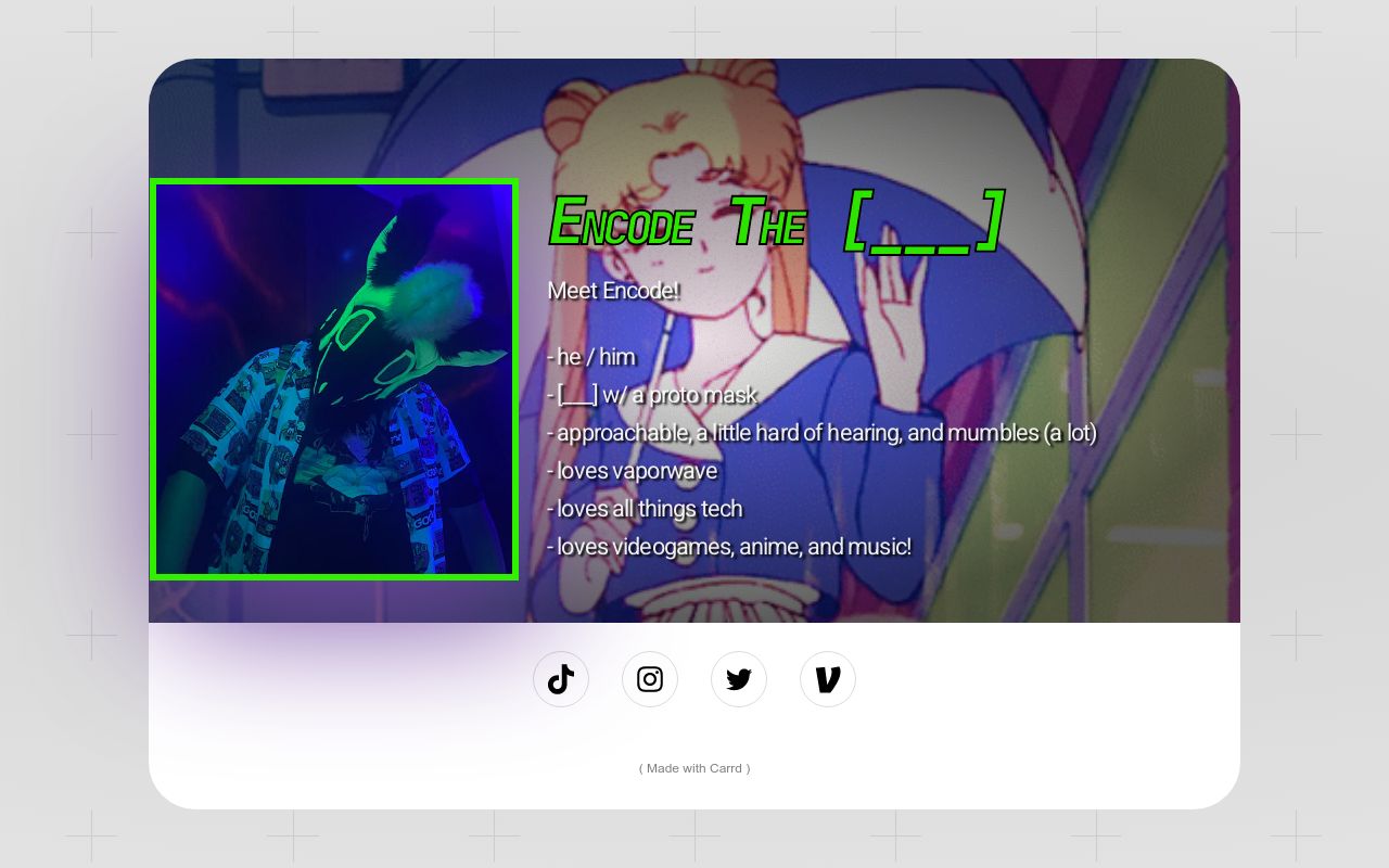 Carrd profile picture for @encode